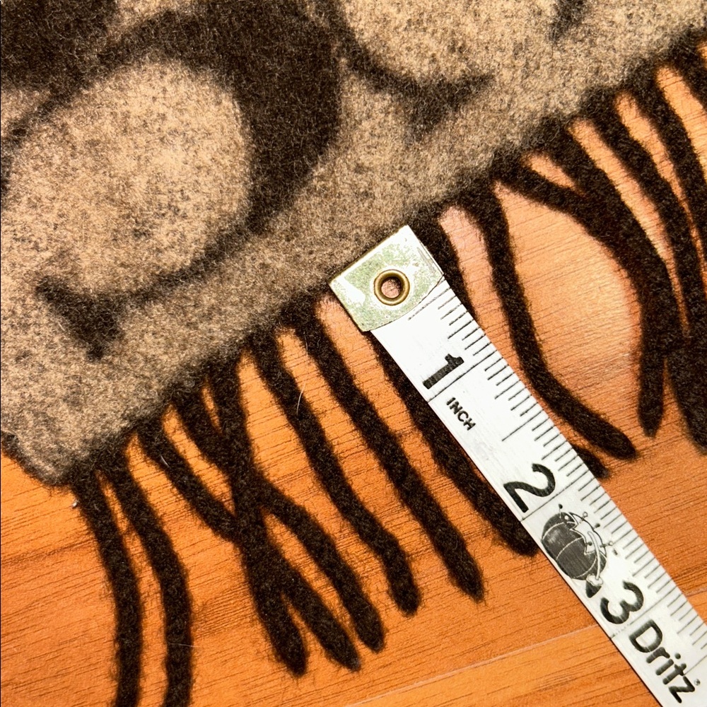 Authentic Coach Monogram Brown Reversible Scarf W… - image 6